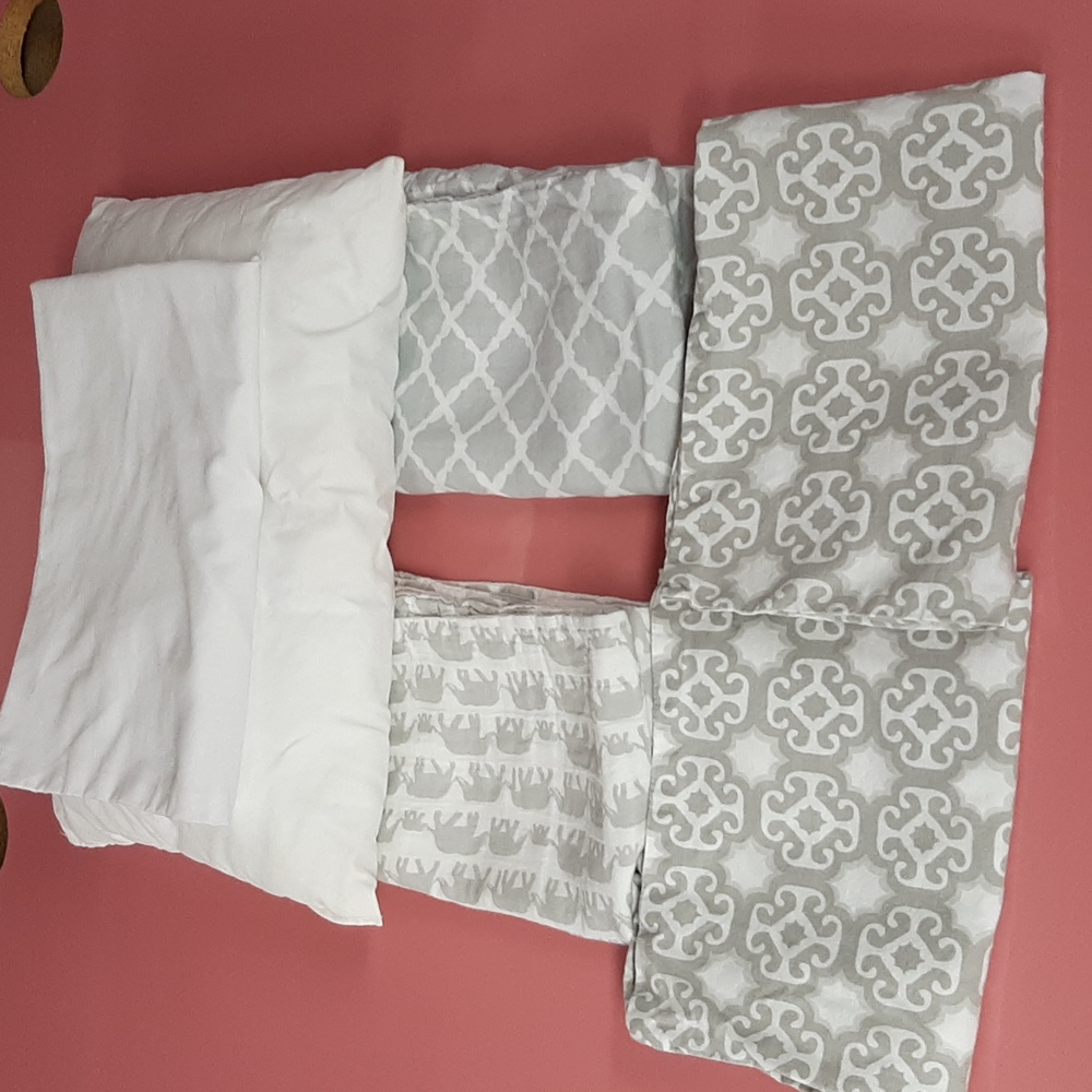 4 Restoration Hardware baby and child pillowcases and a free pillow